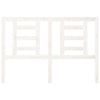 Bed Headboard White 126x4x100 cm Solid Wood Pine
