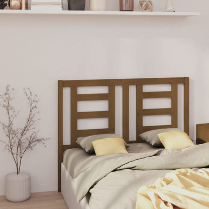 Headboard | Honey brown | Solid pine wood | 126 x 4 x 100 cm