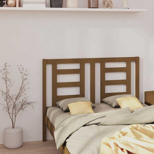 Bed Headboard Honey Brown 141x4x100 cm Solid Wood Pine