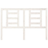 Bed Headboard White 146x4x100 cm Solid Wood Pine