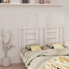 Bed Headboard White 146x4x100 cm Solid Wood Pine