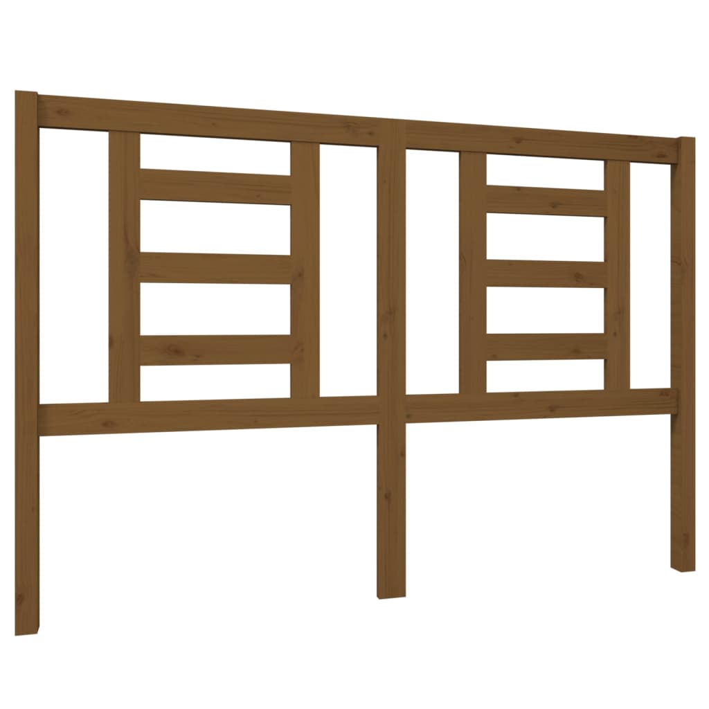 Headboard | Honey brown | Solid pine wood | Full-sized | Stylish Design