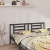 Bed Headboard Grey 156x4x100 cm Solid Pine Wood