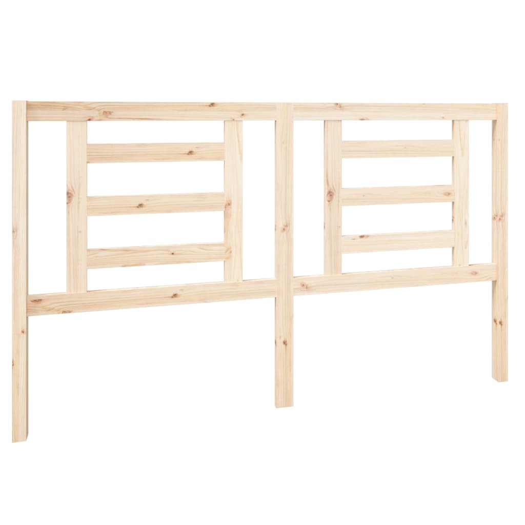 Bed Headboard | Natural | Solid Pine Wood | 166x4x100 cm | Bed Headboard