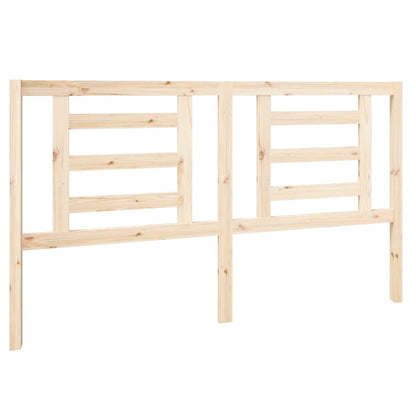 Bed Headboard | Natural | Solid Pine Wood | 166x4x100 cm | Bed Headboard