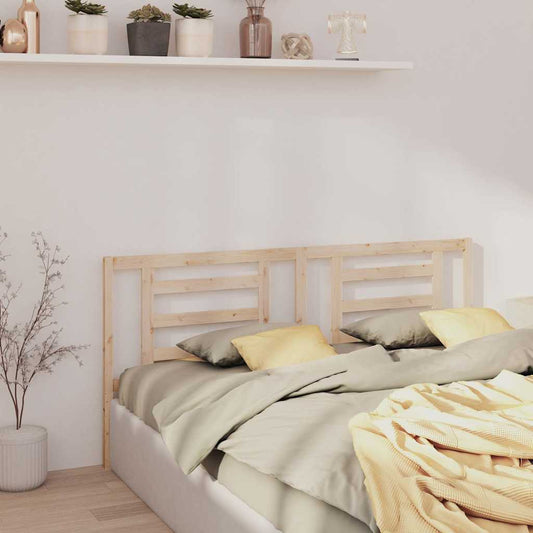 Bed Headboard | Natural | Solid Pine Wood | 166x4x100 cm | Bed Headboard