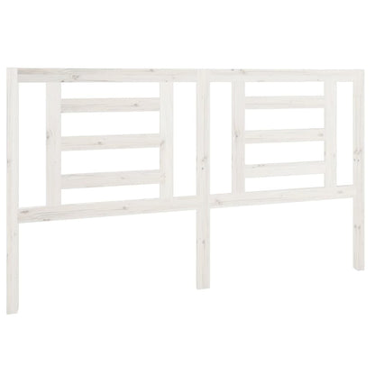 Bed Headboard | White | Solid pine wood | 166 cm x 4 cm x 100 cm