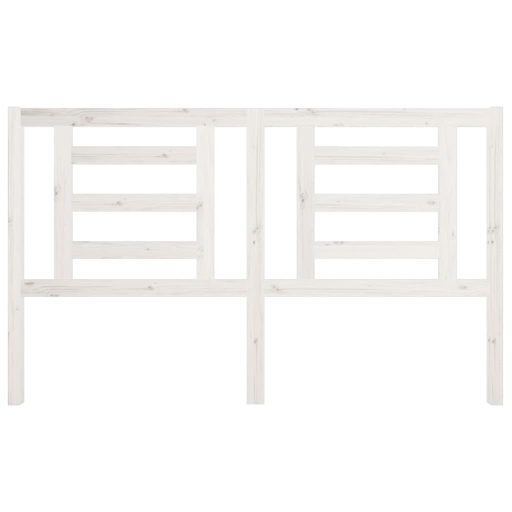 Bed Headboard | White | Solid pine wood | 166 cm x 4 cm x 100 cm