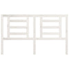 Bed Headboard White 166x4x100 cm Solid Pine Wood