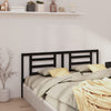 Bed Headboard Black 166x4x100 cm Solid Pine Wood