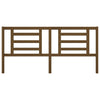 Bed Headboard Honey Brown 206x4x100 cm Solid Pine Wood