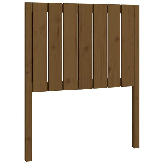 Bed Headboard | Honey Brown | Solid Pine Wood | 80.5x4x100 cm