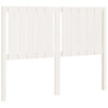 Bed Headboard White 125.5x4x100 cm Solid Wood Pine