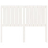 Bed Headboard White 125.5x4x100 cm Solid Wood Pine