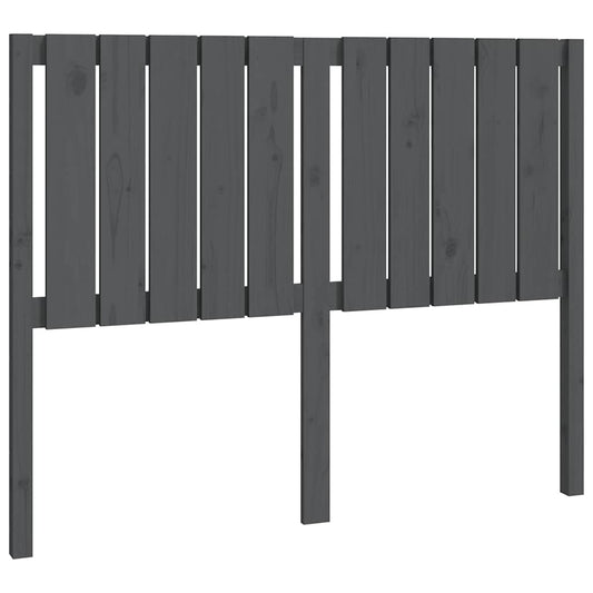 Bed Headboard | Grey | Solid Pine Wood | Standard | Decorative Inlays