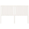 Bed Headboard White 165.5x4x100 cm Solid Wood Pine