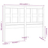 Bed Headboard White 125.5x4x100 cm Solid Wood Pine