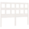 Bed Headboard White 145.5x4x100 cm Solid Wood Pine