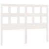Bed Headboard White 185.5x4x100 cm Solid Wood Pine