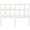 Bed Headboard White 185.5x4x100 cm Solid Wood Pine