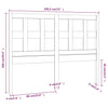 Bed Headboard White 185.5x4x100 cm Solid Wood Pine