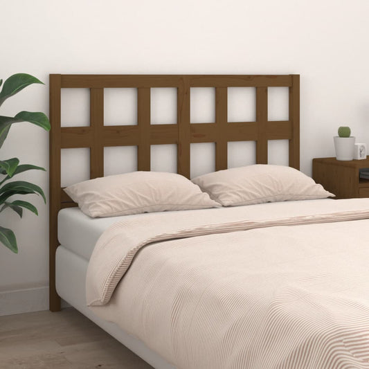 Bed Headboard | Honey brown | Solid Pine Wood | Standard