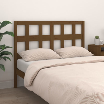 Bed Headboard Honey Brown 205.5x4x100 cm Solid Wood Pine