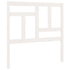 Bed Headboard White 95.5x4x100 cm Solid Wood Pine