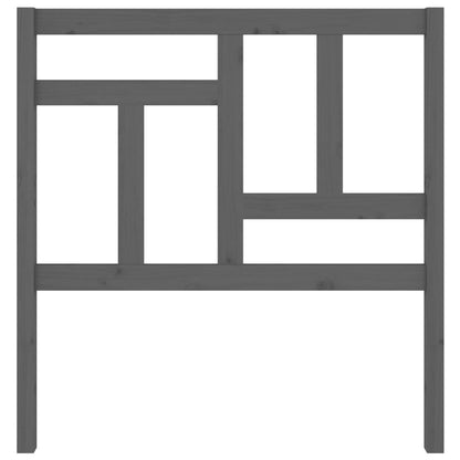 Bed Headboard | Grey | Solid pine wood | 95.5x4x100 cm | Modern
