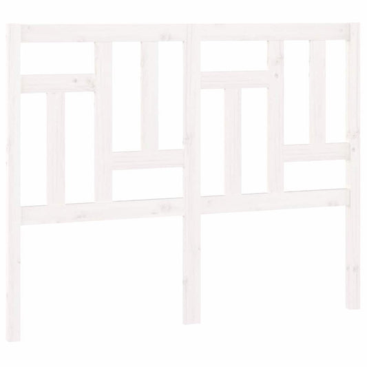 Bed Headboard White 145.5x4x100 cm Solid Wood Pine