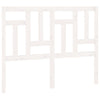 Bed Headboard White 205.5x4x100 cm Solid Wood Pine