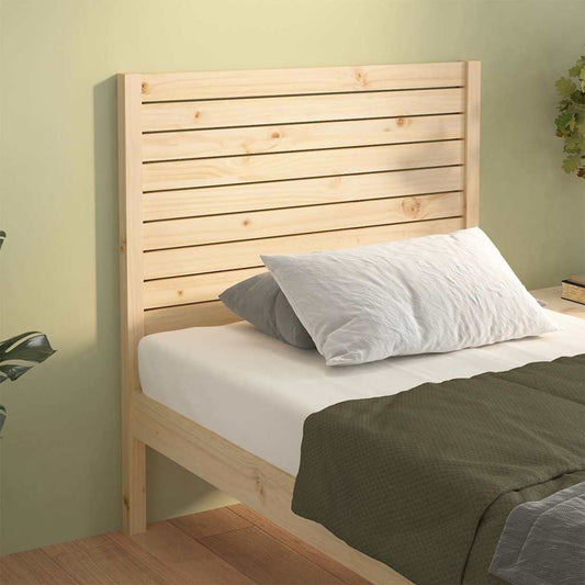 Bed Headboard | Natural Pine | Solid pine wood | 100 cm height
