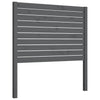 Bed Headboard Grey 81x4x100 cm Solid Wood Pine