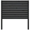 Bed Headboard Black 96x4x100 cm Solid Wood Pine