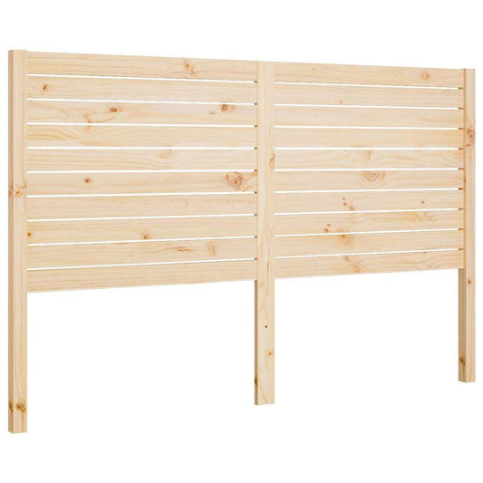 Bed Headboard | Natural Wood | Solid Pine Wood | 126 x 4 x 100 cm