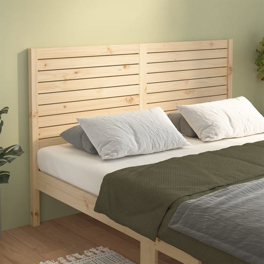 Bed Headboard | Natural Wood | Solid Pine Wood | 126 x 4 x 100 cm