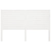 Bed Headboard White 206x4x100 cm Solid Wood Pine
