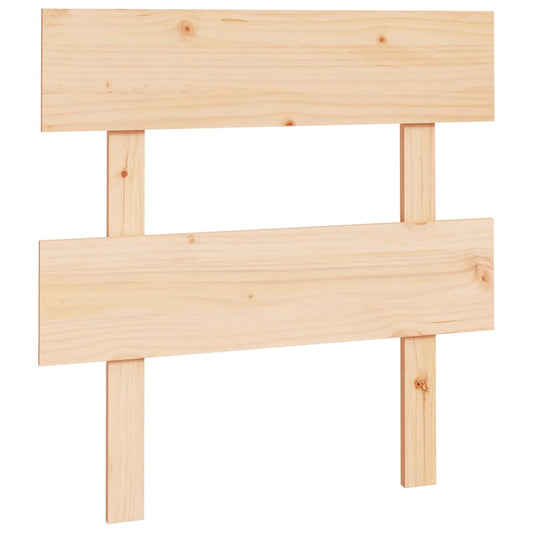 Bed Headboard | Brown | Solid untreated pinewood | Medium