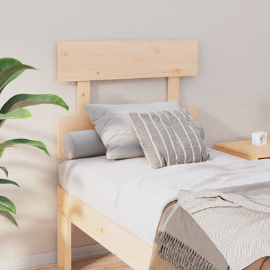 Bed Headboard 93.5x3x81 cm Solid Wood Pine
