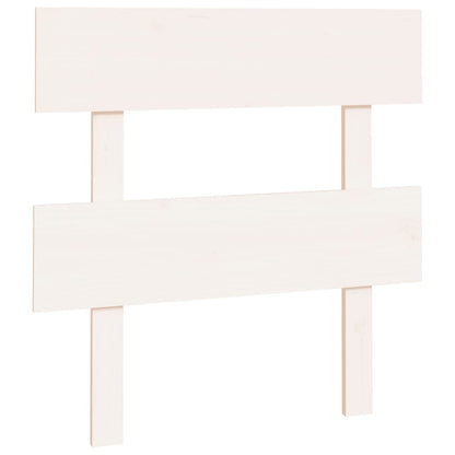 Bed Headboard White 93.5x3x81 cm Solid Wood Pine