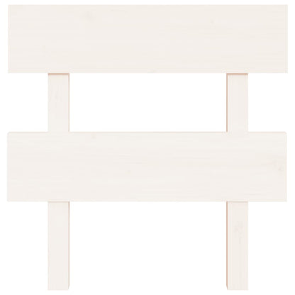 Bed Headboard White 93.5x3x81 cm Solid Wood Pine