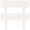 Bed Headboard White 93.5x3x81 cm Solid Wood Pine