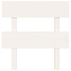 Bed Headboard White 103.5x3x81 cm Solid Wood Pine