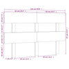 Bed Headboard White 124x3x81 cm Solid Wood Pine