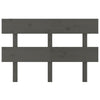 Bed Headboard Grey 138x3x81 cm Solid Wood Pine