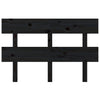 Bed Headboard Black 138x3x81 cm Solid Wood Pine