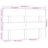Bed Headboard Black 144x3x81 cm Solid Wood Pine
