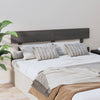 Bed Headboard Grey 154x3x81 cm Solid Wood Pine