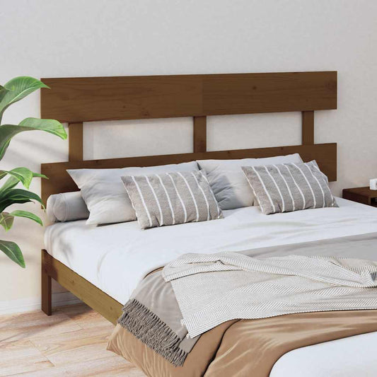 Bed Headboard | Honey Brown | Solid Pine Wood | Standard