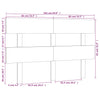 Bed Headboard White 164x3x81 cm Solid Wood Pine